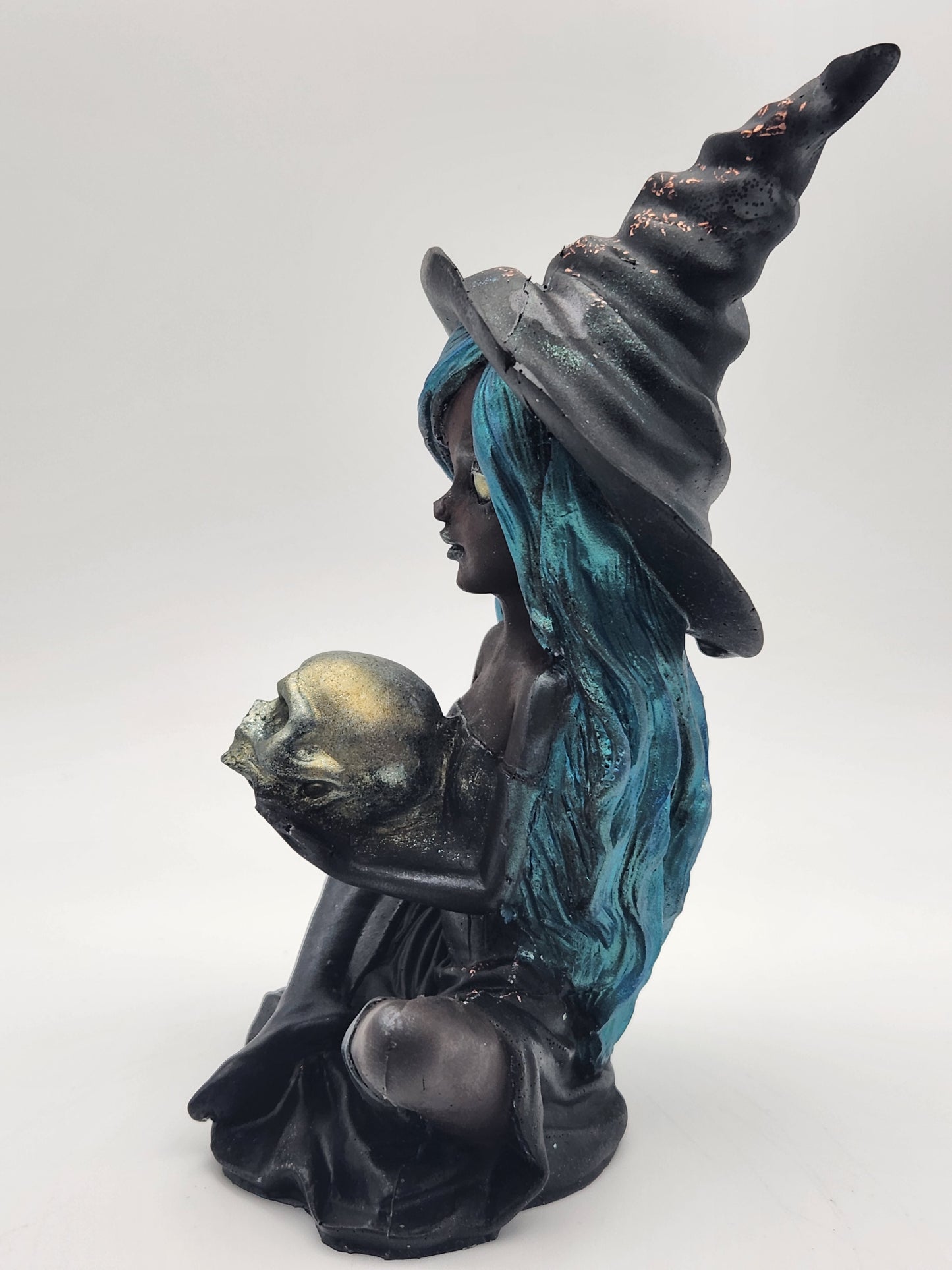 Resin Witch with a Black Dress