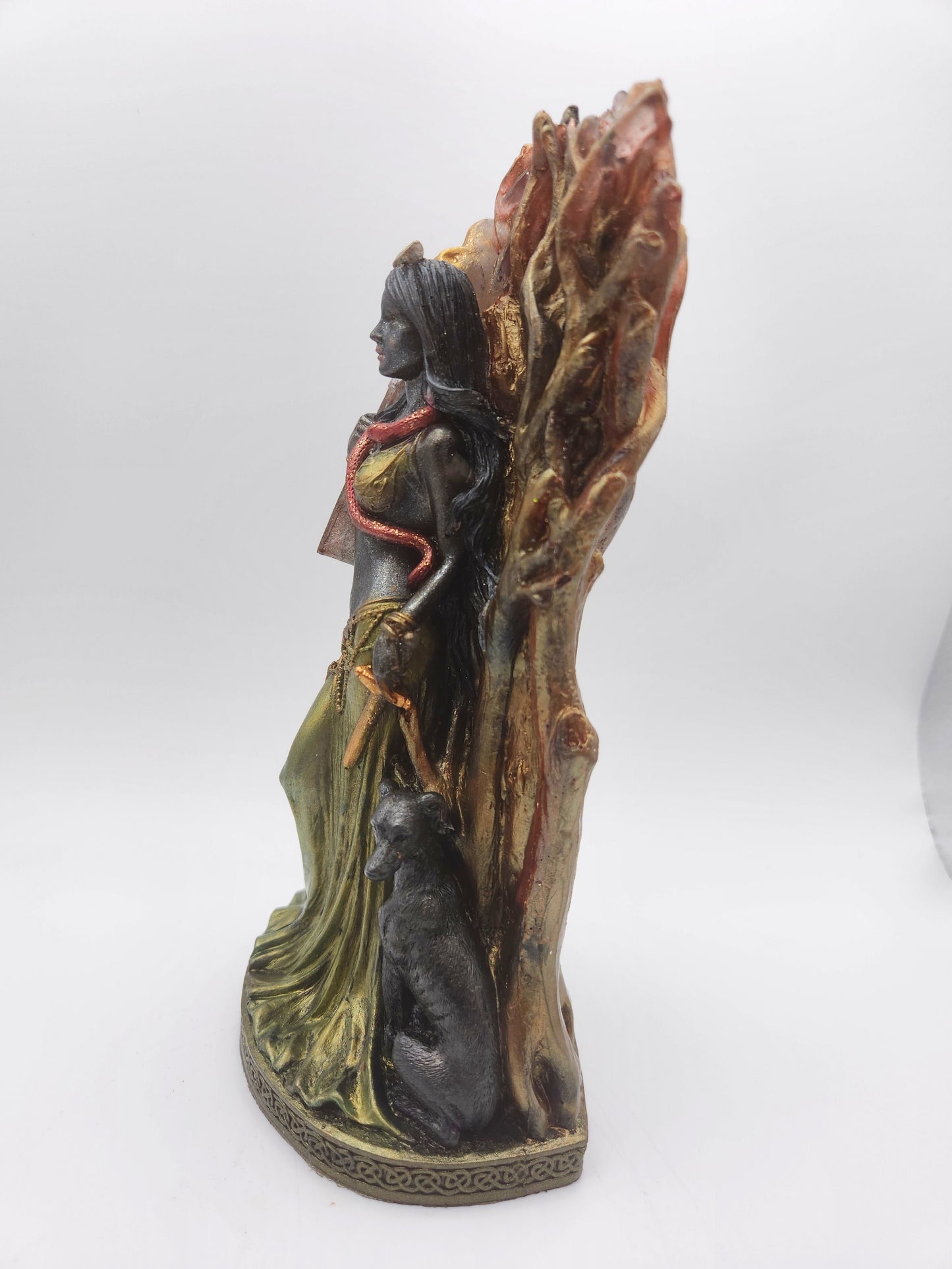 Resin Hekate With Green Dress